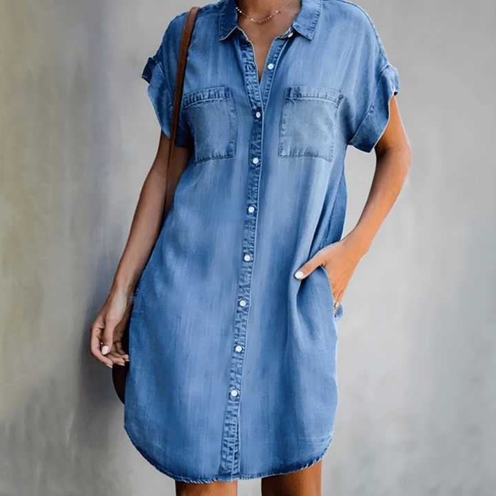 Simona - Elegant Tummy Covering Dress