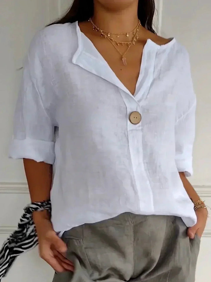 Zamma™ | Relaxed V-Neck Top